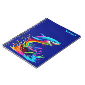 Carnet Requin Coloré Splash (Côté gauche)