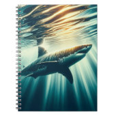 Carnet Requin dans la mer bleue profonde & soleil (Devant)