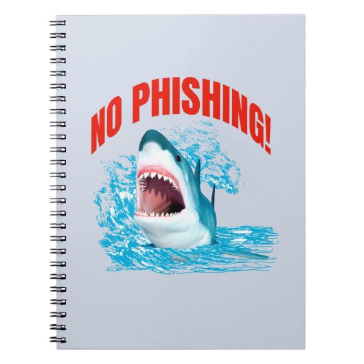 Carnet Requin drôle sans hameçonnage (Devant)