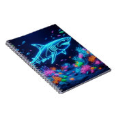 Carnet Requin néon coloré (Côté Droit)