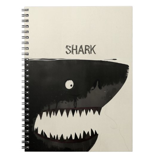 Carnet Requin noir (Devant)