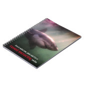 Carnet requin pointeur blanc sous l'eau (Côté gauche)
