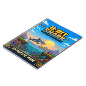 Carnet Requin, Rétro Pixel Art 8-Bit (Côté gauche)