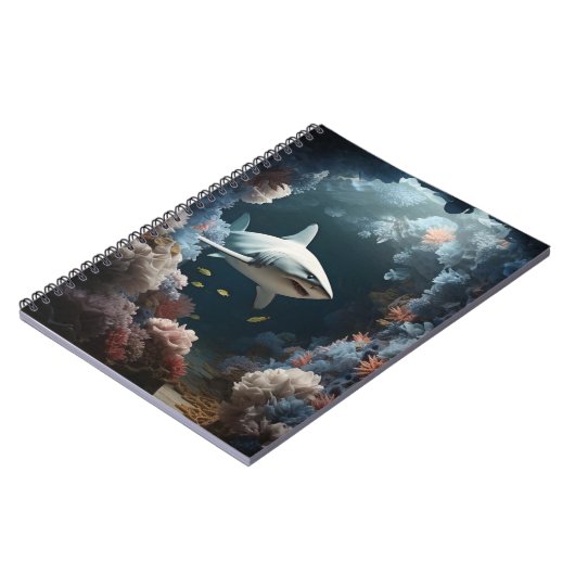 Carnet Requin sous-marin foncé (Côté gauche)