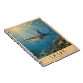 Carnet Requin Tropical Pacifique VINTAGE (Côté Droit)