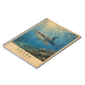 Carnet Requin Tropical Pacifique VINTAGE (Côté gauche)
