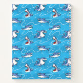 Carnet Requins blancs de dessin animé (Dos)