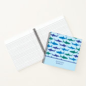 Carnet Requins Bleus Enfant Mignon (Intérieur)