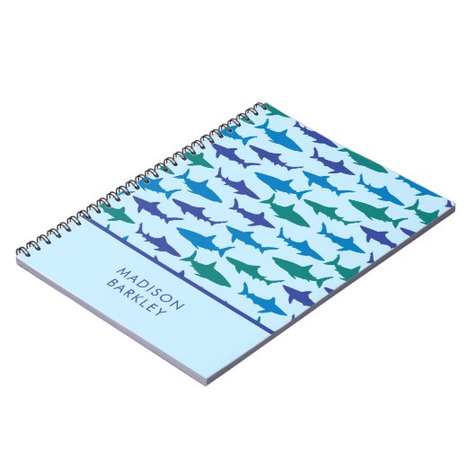 Carnet Requins bleus mignons Enfants (Côté gauche)