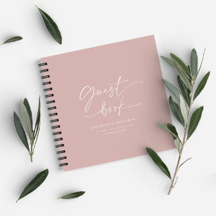 Carnet Réservé à l'utilisateur de poids rose pâle minimal