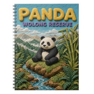 Carnet Réserve de Wolong de Panda KlayKoo Moderne