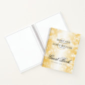 Carnet Réservez un mariage Gold Shimmer Lights (Intérieur)