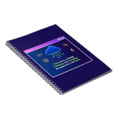 Carnet Résidence de codage drôle, Hacker néon rétro synth (Côté Droit)