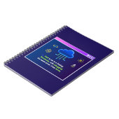 Carnet Résidence de codage drôle, Hacker néon rétro synth (Côté gauche)