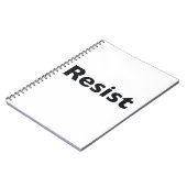 Carnet résister (Côté gauche)