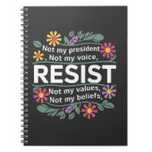 Carnet Résistez à une protestation botanique subtile cont (Devant)