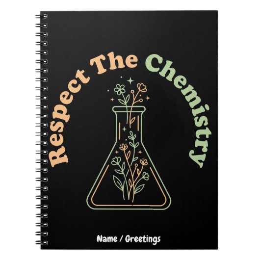 Carnet Respecter La Chimie Rétro Botanique Science (Devant)