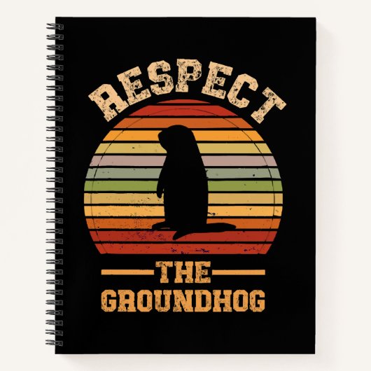 Carnet Respecter la fête de la marmotte (Devant)
