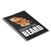 Carnet Respectez le dragon barbu drôle de barbe (Côté Droit)