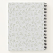 Carnet Respiration de bébé Blanche Fleur d'eau Gypsophile (Dos)