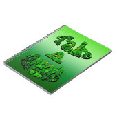 Carnet Respire, Écrite En Vert, (Côté gauche)