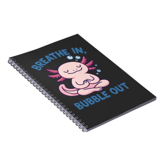 Carnet Respire En Bubble Axolotl Yoga (Côté Droit)