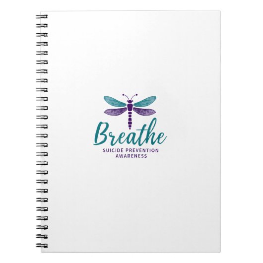 Carnet Respirez Libellule Prévention du suicide santé men (Devant)