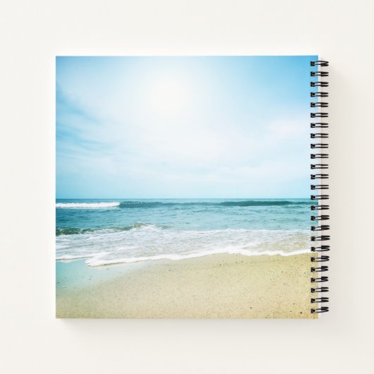 Carnet Respirez simplement à la plage (Dos)