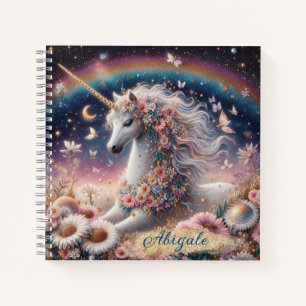 Carnet Ressort Unicorn Magical Night Scène 3 - Personnali