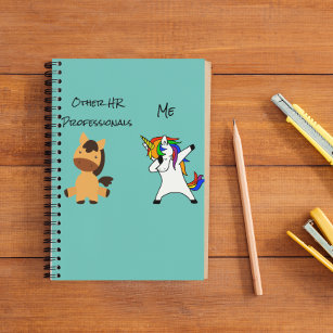 Carnet Ressources humaines HR Unicorn Horse Funny