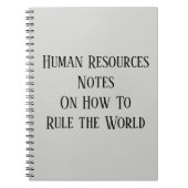 Carnet Ressources humaines Notes sur comment gouverner le (Devant)