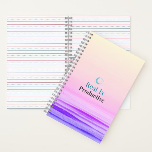 Carnet Rest Is Productive – Minimal Motivational Notebook (À l'intérieur)