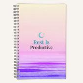 Carnet Rest Is Productive – Minimal Motivational Notebook (Recto)