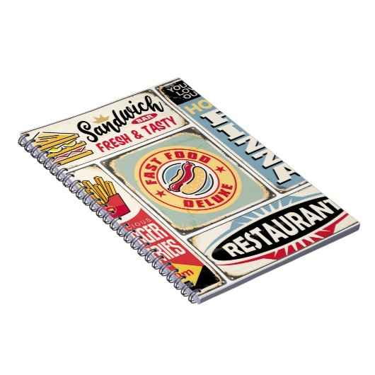 Carnet Restaurants et dîners restauration rapide panneaux (Côté Droit)