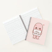 Carnet Reste Avec Moi Citation Design Esthétique Romantiq (Intérieur)