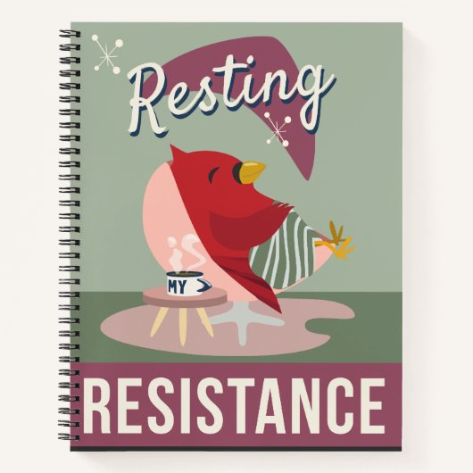 Carnet "Rester est ma résistance" (Devant)