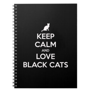 Carnet Restez calme et aimez les chats noirs