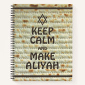 Carnet Restez Calme Et Faites De L'Aliyah - Matzah (Devant)