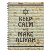 Carnet Restez Calme Et Faites De L'Aliyah - Matzah (Devant)
