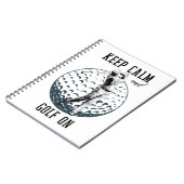 Carnet Restez Calme Et Golf Sur (Côté gauche)