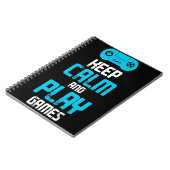 Carnet restez calme et jouez aux jeux (Côté gauche)