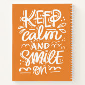 Carnet Restez Calme Et Souriez ! (Dos)