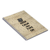 Carnet Restez calme et tapez sur (Côté Droit)