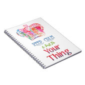 Carnet Restez Calme Faites Votre Chose (Côté Droit)