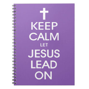 Carnet Restez Calme Laissez Jésus diriger - Christ Christ