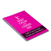 Carnet Restez calmes et aimez, rose Pom-pom girl (Côté Droit)