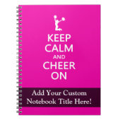 Carnet Restez calmes et aimez, rose Pom-pom girl (Devant)