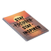 Carnet Restez concentré - Restez inspiré option 2 (Côté Droit)