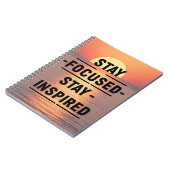 Carnet Restez concentré - Restez inspiré option 2 (Côté gauche)