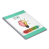 Carnet Restez créatif Cerveau et lumière Idée brillante (Côté Droit)